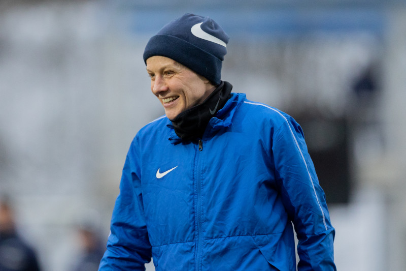 Первая тренировка женской команды в Удельном парке сезона 2023 года