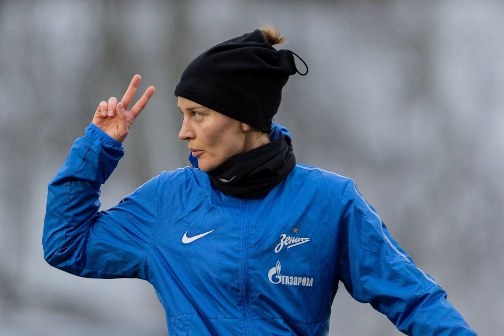 Первая тренировка женской команды в Удельном парке сезона 2023 года