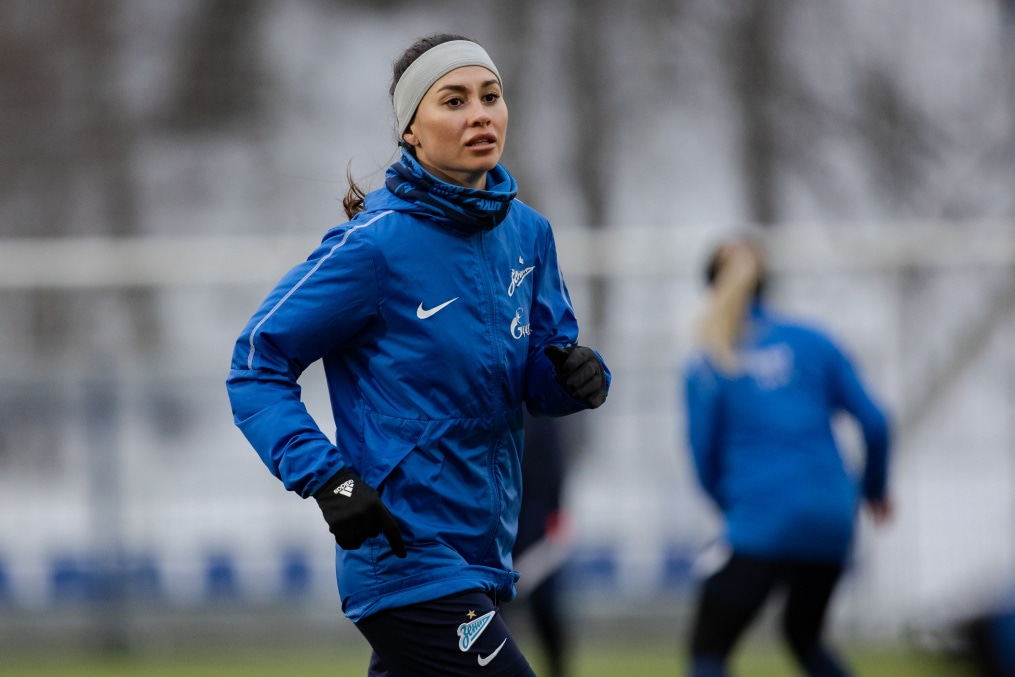 Первая тренировка женской команды в Удельном парке сезона 2023 года