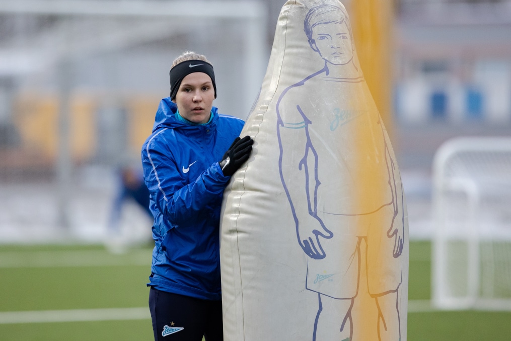 Первая тренировка женской команды в Удельном парке сезона 2023 года