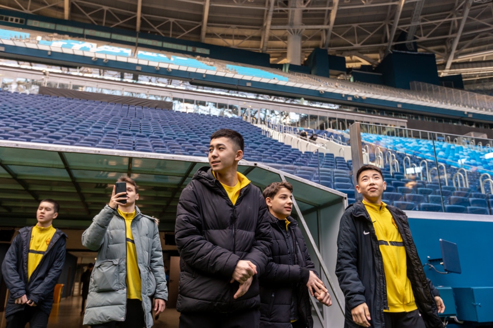 Экскурсия на «Газпром Арену» команды «Кайрат» —2008