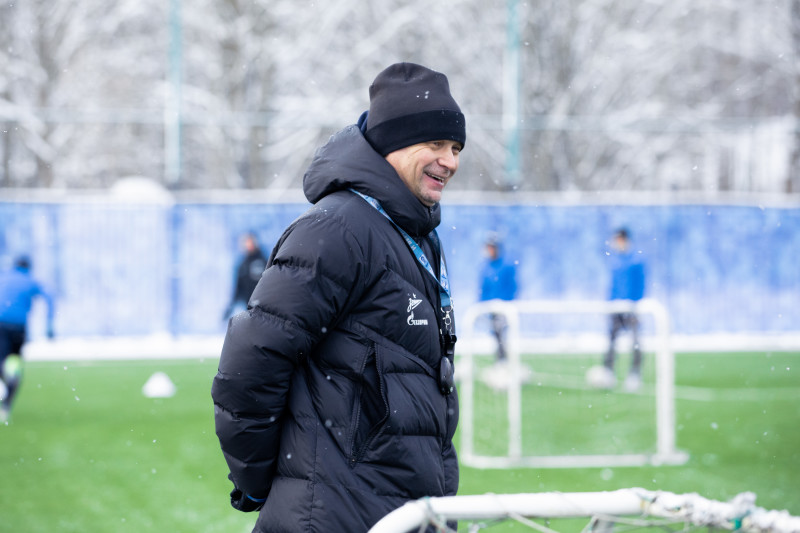 Тренировка команд «Зенит» U-19 и «Зенит» U-18 в «Газпром»-Академии