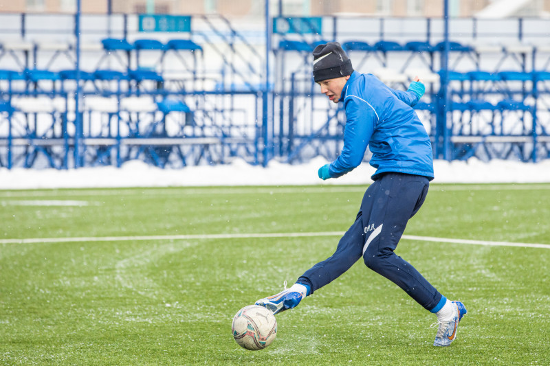 Тренировка команд «Зенит» U-19 и «Зенит» U-18 в «Газпром»-Академии