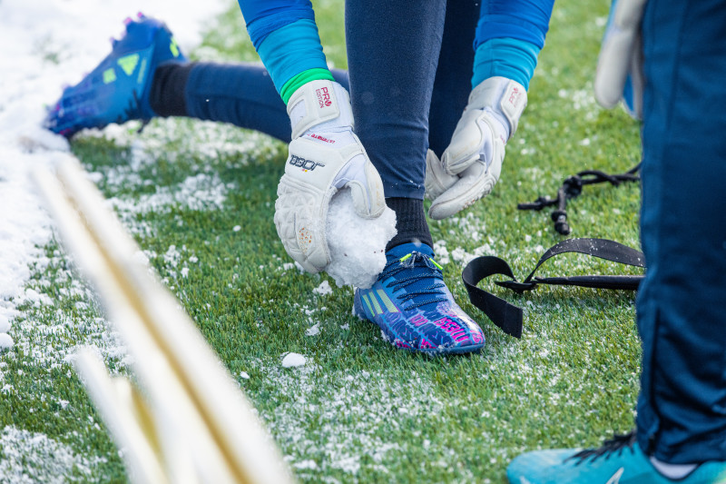 Тренировка команд «Зенит» U-19 и «Зенит» U-18 в «Газпром»-Академии