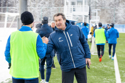 Тренировка команд «Зенит» U-19 и «Зенит» U-18 в «Газпром»-Академии