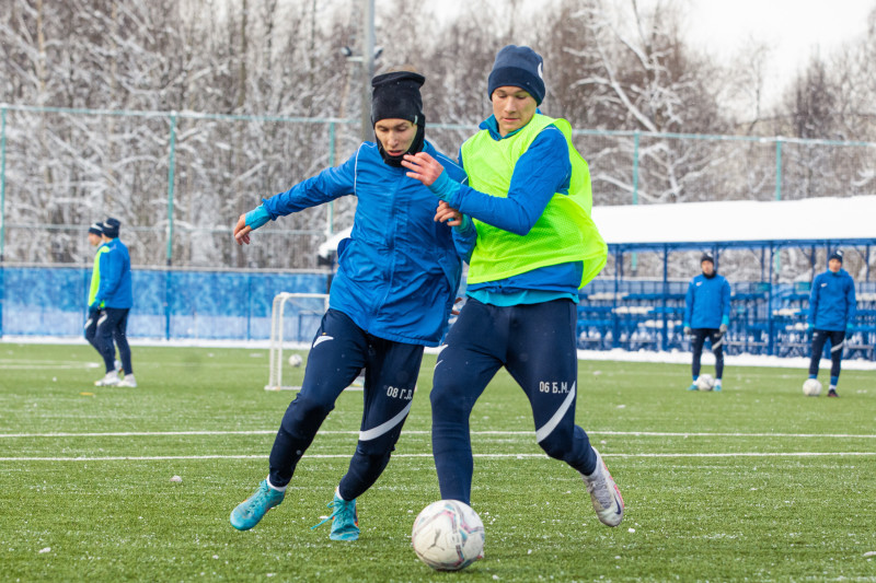 Тренировка команд «Зенит» U-19 и «Зенит» U-18 в «Газпром»-Академии