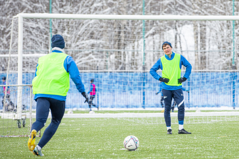 Тренировка команд «Зенит» U-19 и «Зенит» U-18 в «Газпром»-Академии