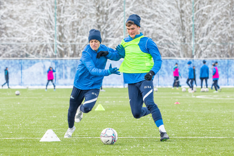 Тренировка команд «Зенит» U-19 и «Зенит» U-18 в «Газпром»-Академии