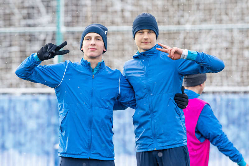 Тренировка команд «Зенит» U-19 и «Зенит» U-18 в «Газпром»-Академии