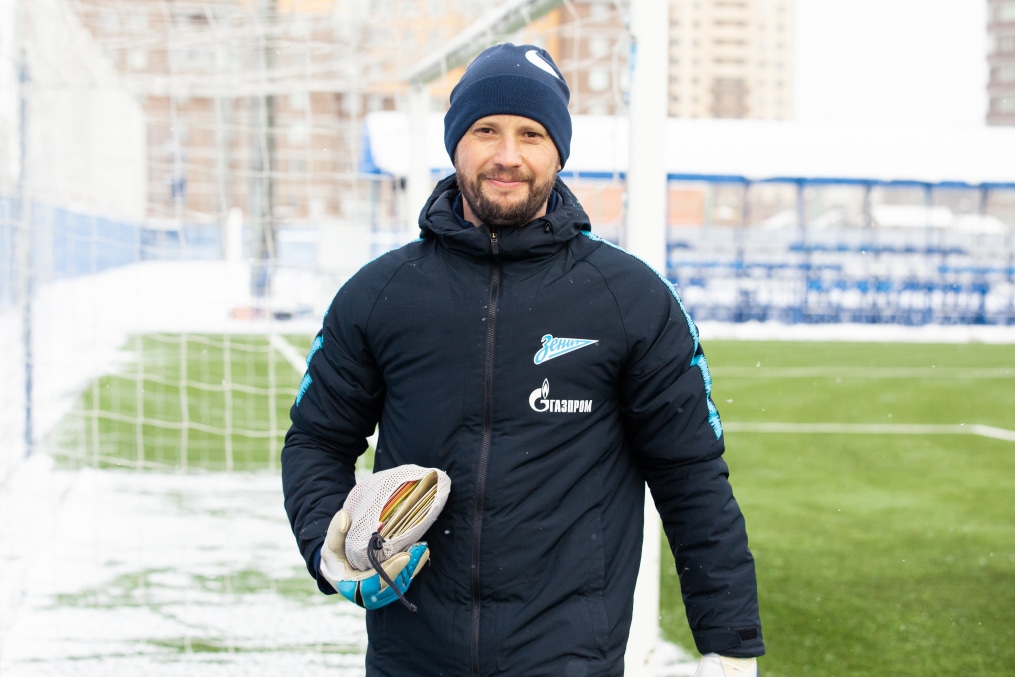 Тренировка команд «Зенит» U-19 и «Зенит» U-18 в «Газпром»-Академии