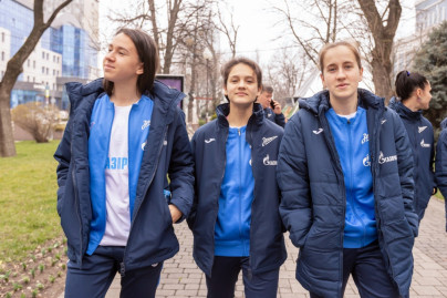 Прогулка женской команды перед матчем с «Краснодаром»
