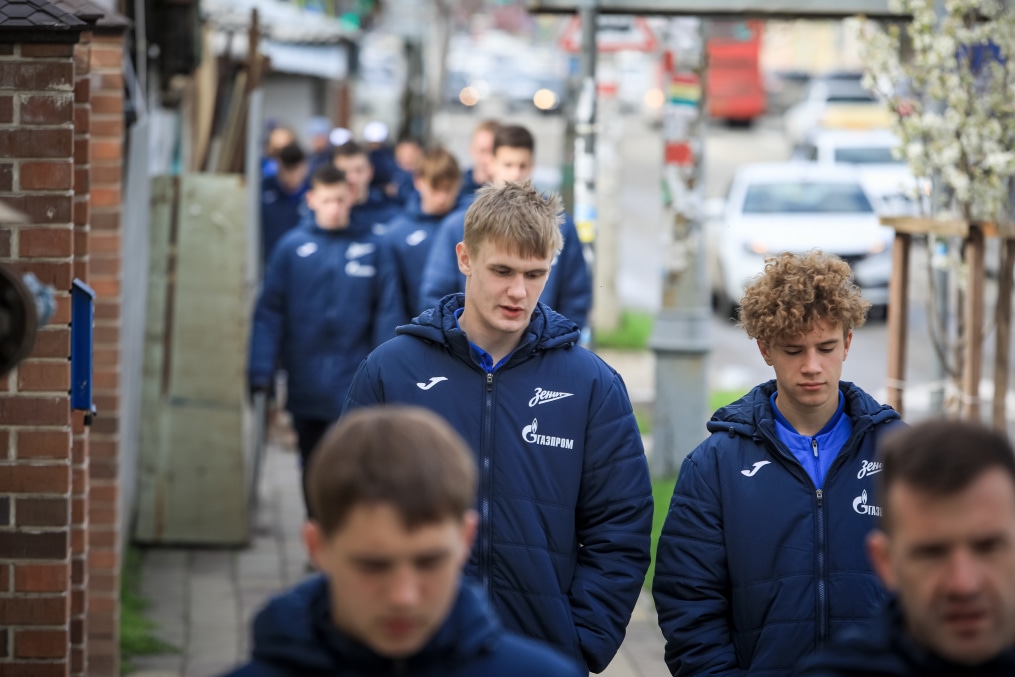 Прогулка молодежной команды «Зенит» перед матчем с «Краснодаром»