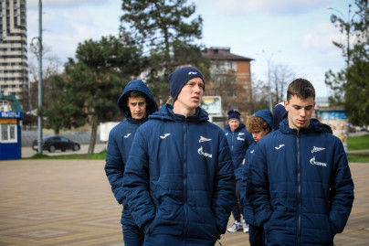 Прогулка молодежной команды «Зенит» перед матчем с «Краснодаром»