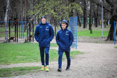 Прогулка молодежной команды «Зенит» перед матчем с «Краснодаром»