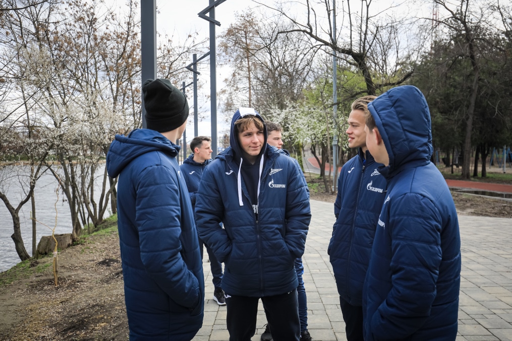 Прогулка молодежной команды «Зенит» перед матчем с «Краснодаром»