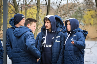 Прогулка молодежной команды «Зенит» перед матчем с «Краснодаром»