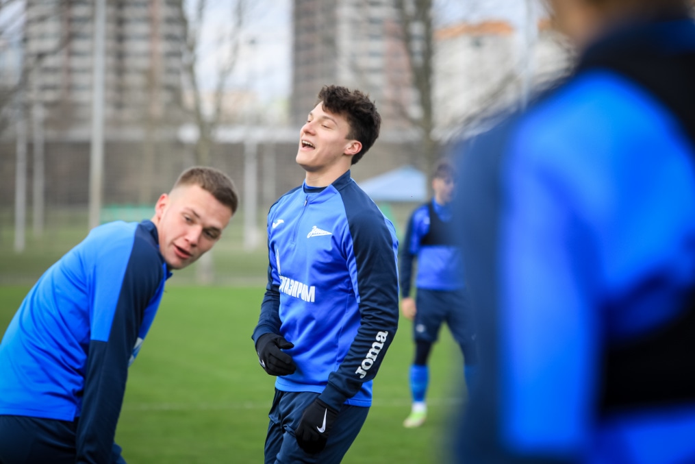 Тренировка молодежной команды «Зенит» перед матчем с «Краснодаром»
