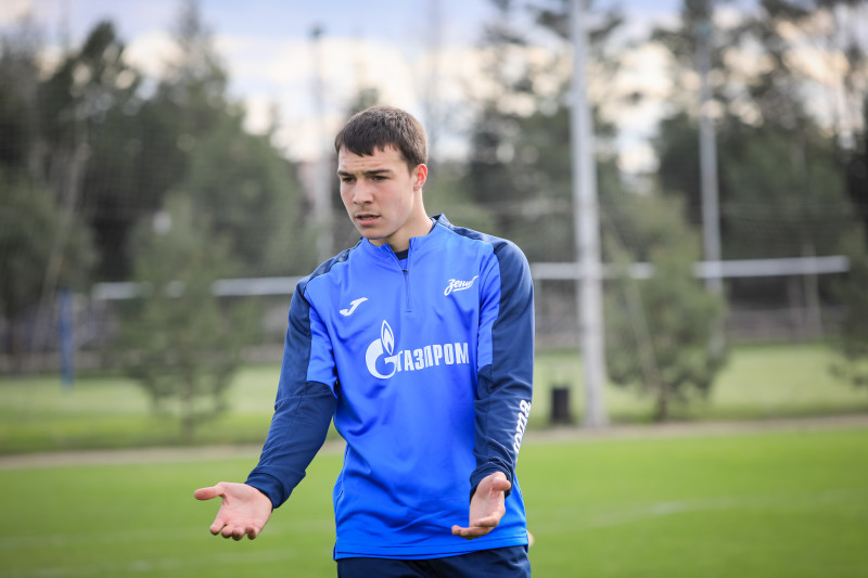 Тренировка молодежной команды «Зенит» перед матчем с «Краснодаром»