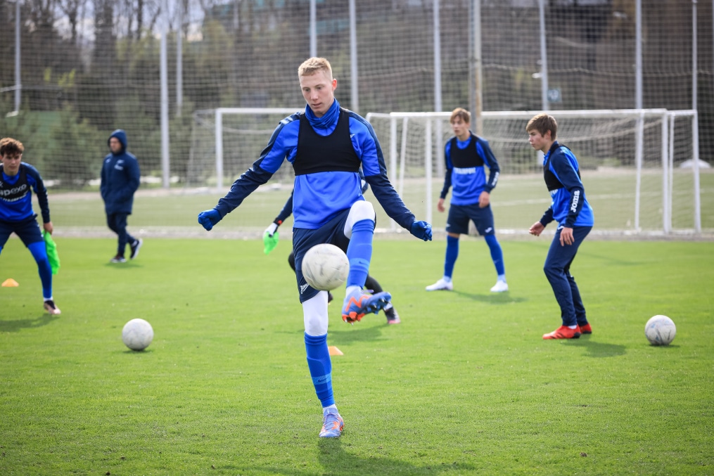 Тренировка молодежной команды «Зенит» перед матчем с «Краснодаром»
