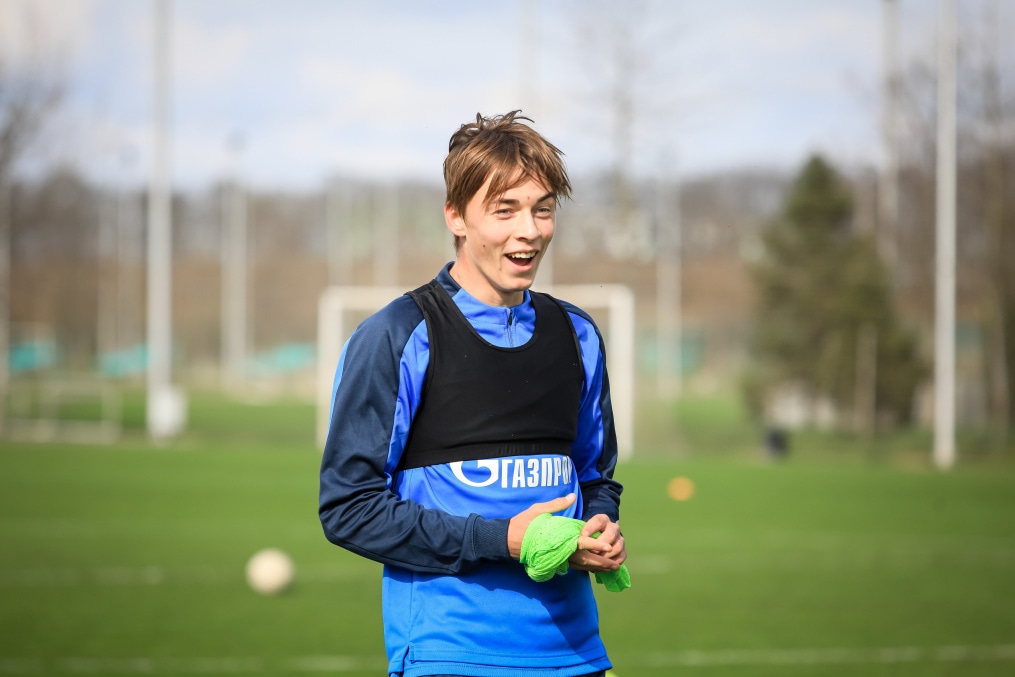 Тренировка молодежной команды «Зенит» перед матчем с «Краснодаром»