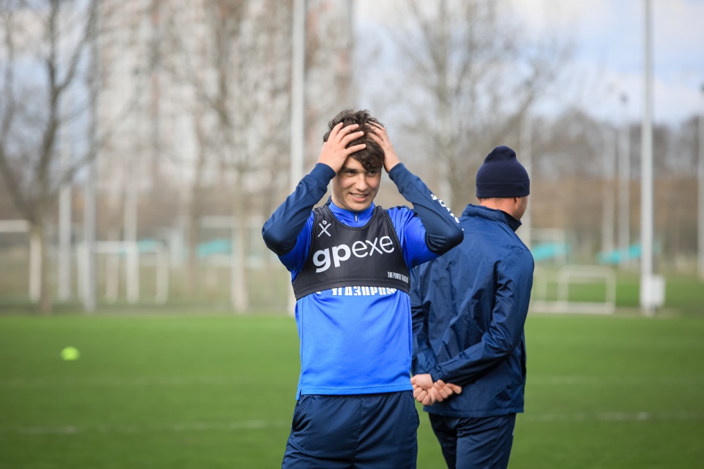 Тренировка молодежной команды «Зенит» перед матчем с «Краснодаром»