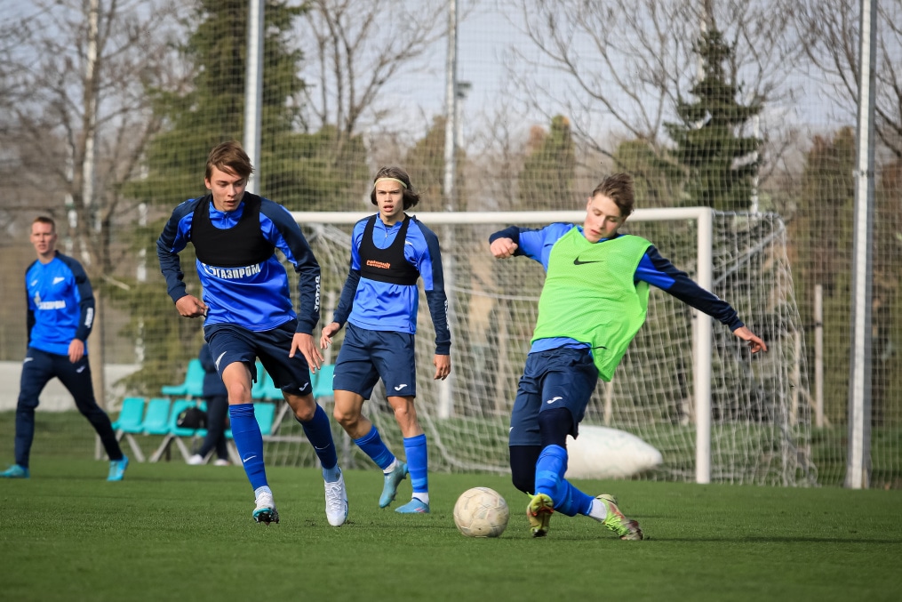 Тренировка молодежной команды «Зенит» перед матчем с «Краснодаром»