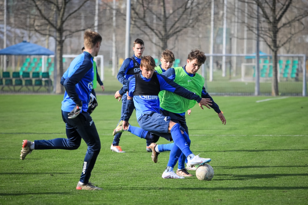 Тренировка молодежной команды «Зенит» перед матчем с «Краснодаром»