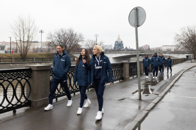 Прогулка женской команды «Зенит» перед матчем с «Чертаново»