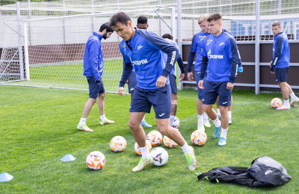 Тренировка «Зенита» перед матчем с «Оренбургом»