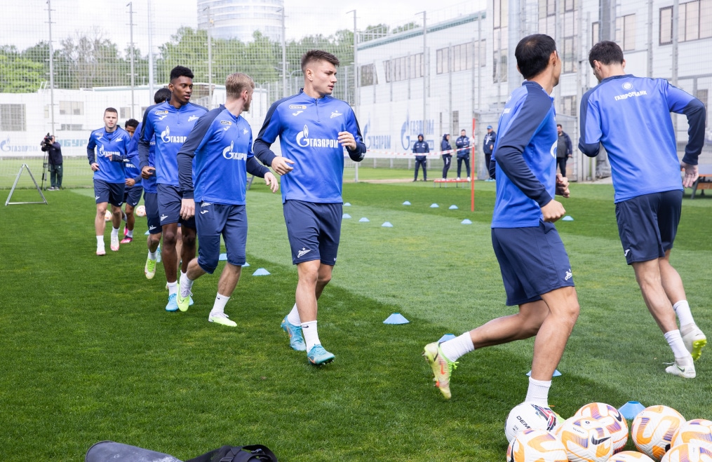 Тренировка «Зенита» перед матчем с «Оренбургом»