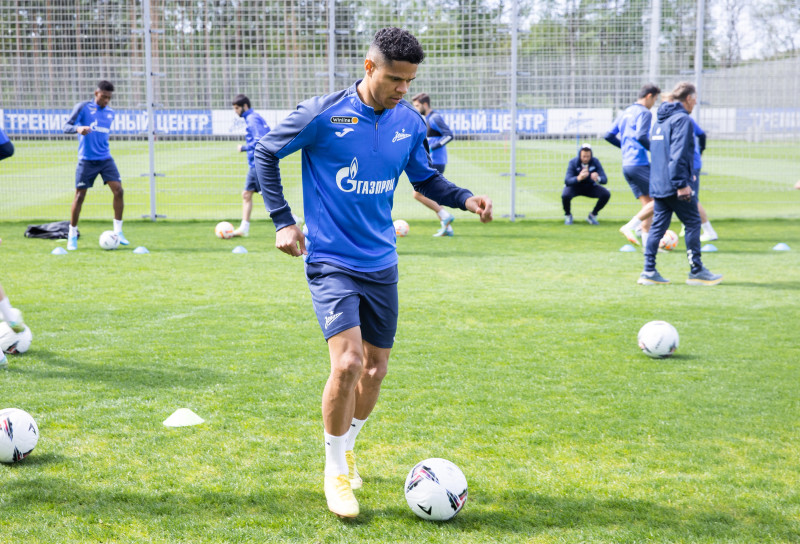 Тренировка «Зенита» перед матчем с «Оренбургом»