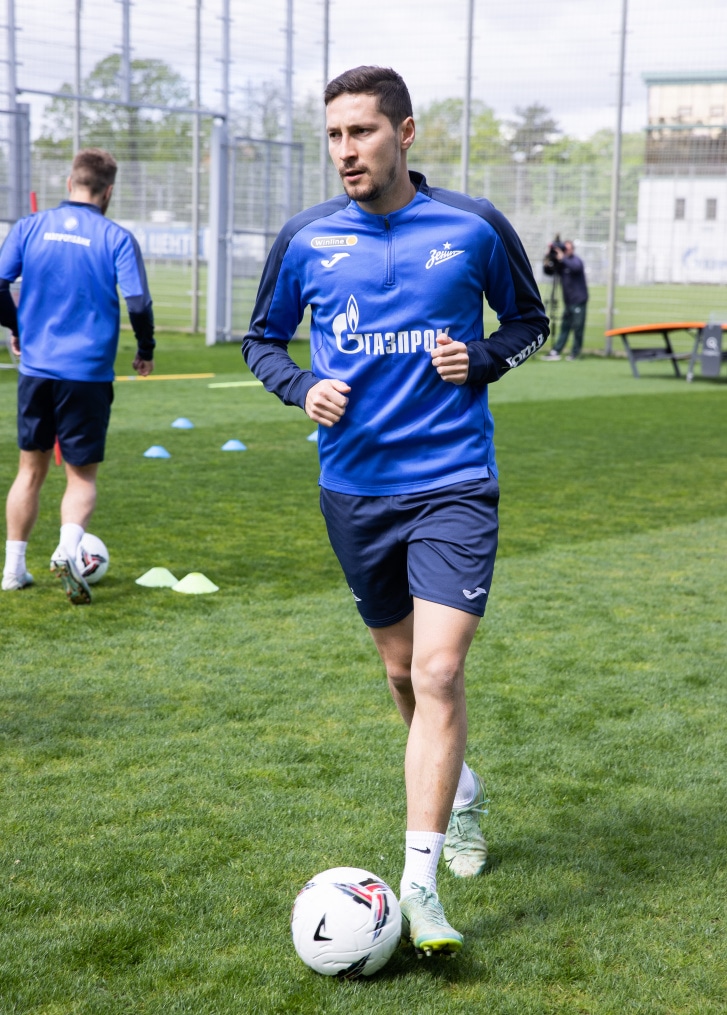 Тренировка «Зенита» перед матчем с «Оренбургом»