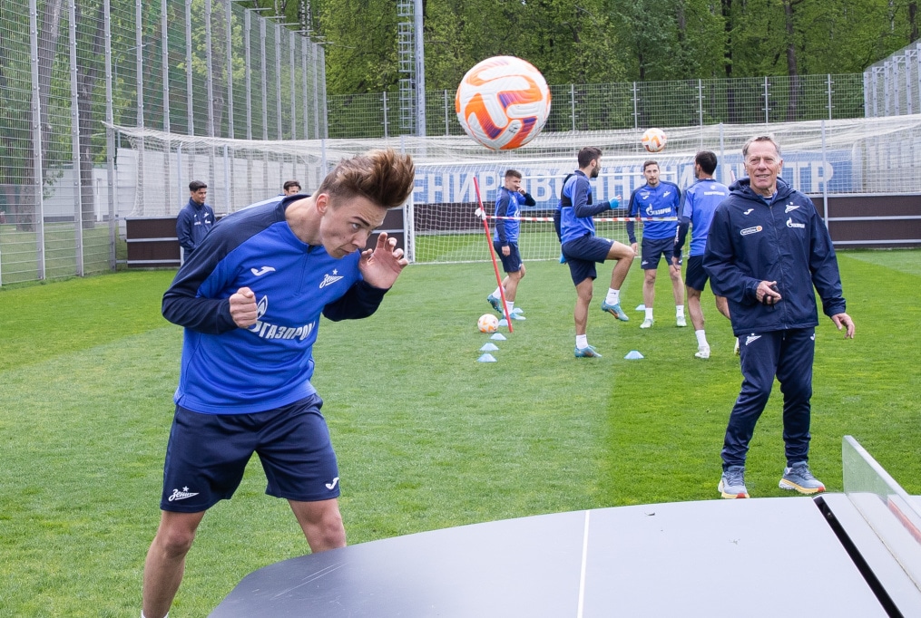Тренировка «Зенита» перед матчем с «Оренбургом»