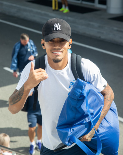 Команда «Зенит» перед вылетом на матч за Суперкубок с ЦСКА