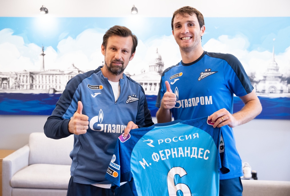Первая тренировка Марио Фернандеса с «Зенитом»