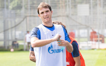 Первая тренировка Марио Фернандеса с «Зенитом»