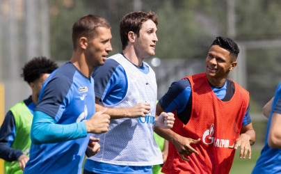 Первая тренировка Марио Фернандеса с «Зенитом»