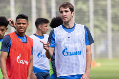 Первая тренировка Марио Фернандеса с «Зенитом»