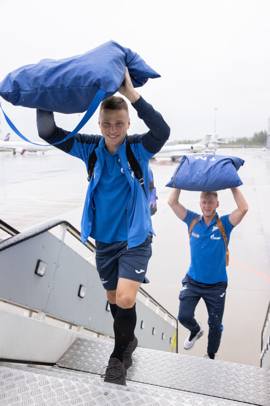 Вылет команды «Зенит» в город Ростов-на-Дону на матч с «Ростовом»