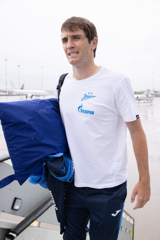 Вылет команды «Зенит» в город Ростов-на-Дону на матч с «Ростовом»