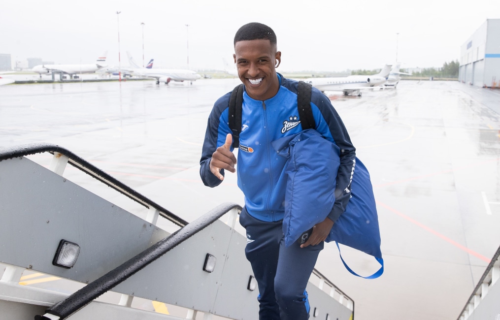 Вылет команды «Зенит» в город Ростов-на-Дону на матч с «Ростовом»