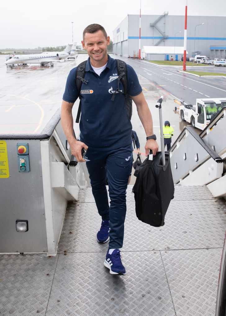 Вылет команды «Зенит» в город Ростов-на-Дону на матч с «Ростовом»