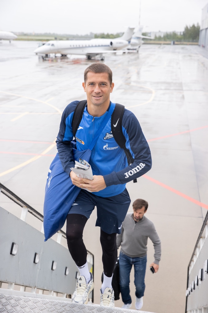 Вылет команды «Зенит» в город Ростов-на-Дону на матч с «Ростовом»