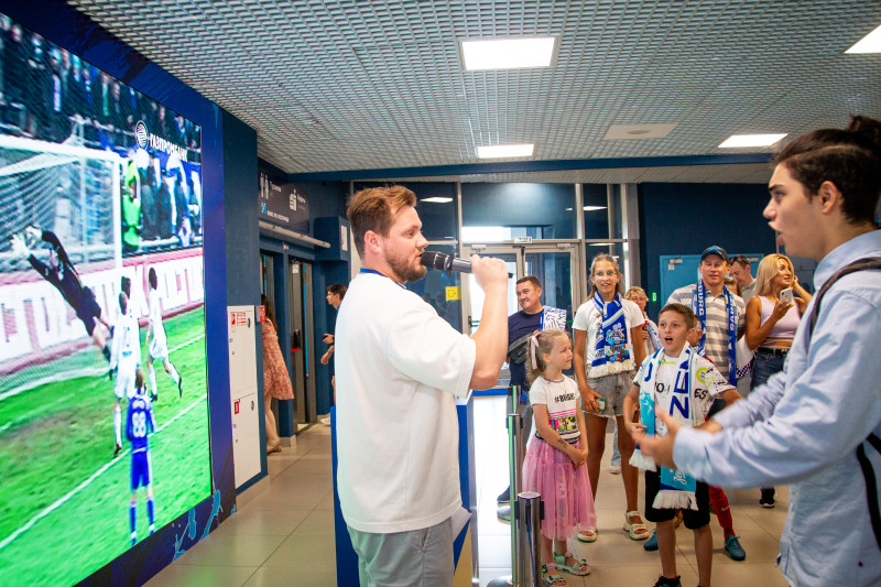 Зоны активностей Газпромбанка перед матчем «Зенит» – «Динамо»