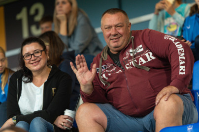 Болельщики на матче 18-го тура Cуперлиги 2023,  «Зенит» — «Енисей».