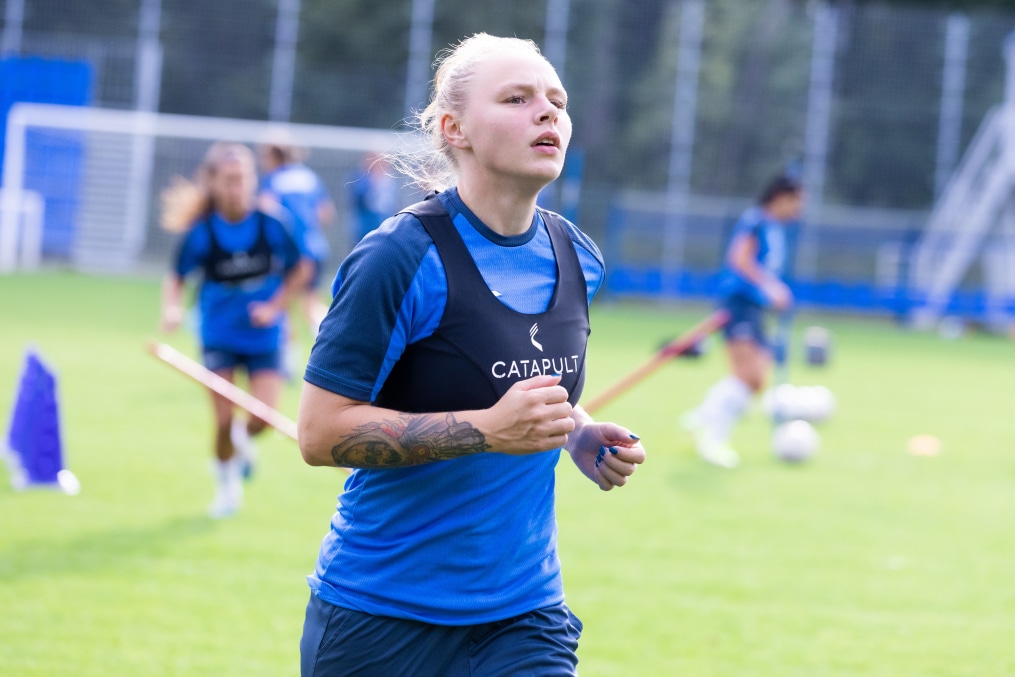 Тренировка женской команды «Зенит» перед матчем со «Звездой-2005»