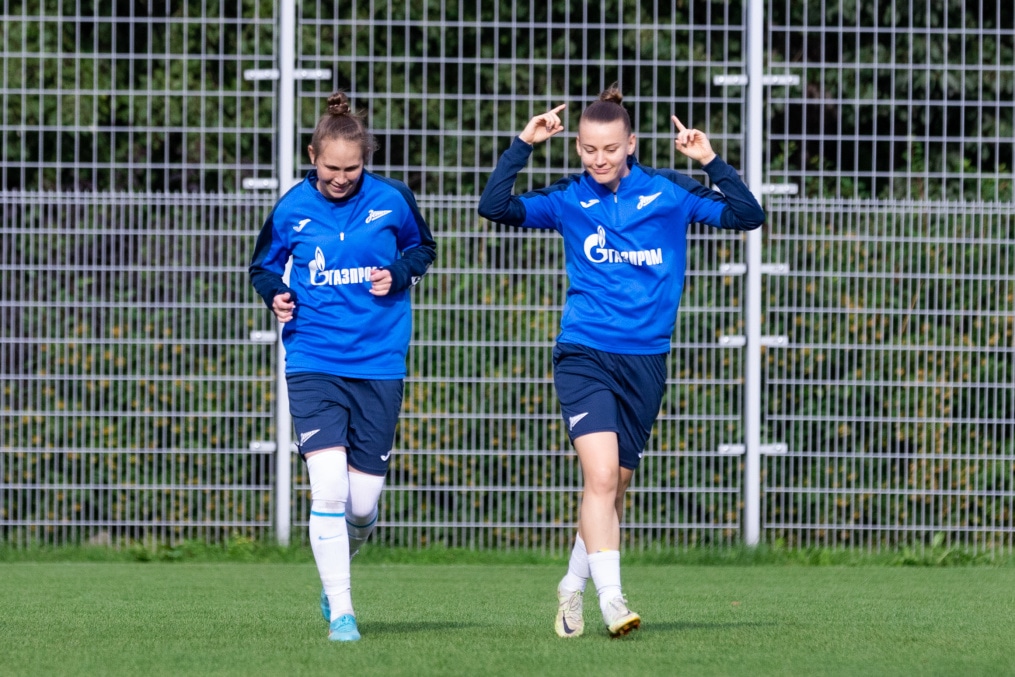 Тренировка женской команды «Зенит» перед матчем со «Звездой-2005»