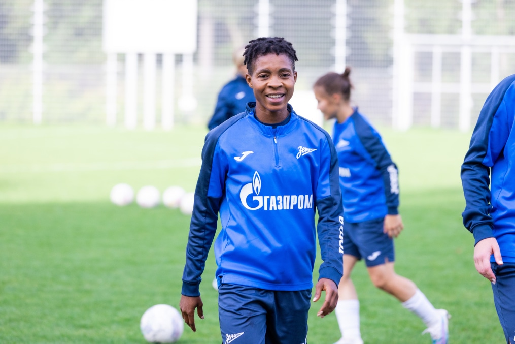 Тренировка женской команды «Зенит» перед матчем со «Звездой-2005»