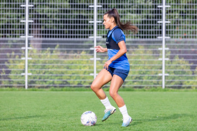 Тренировка женской команды «Зенит» перед матчем со «Звездой-2005»