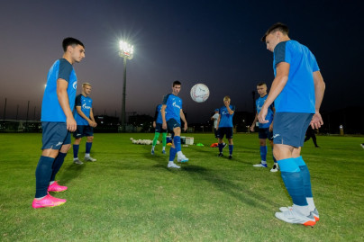 Тренировка молодежной команды «Зенит» перед матчем с ФК «Аль-Иттихад»